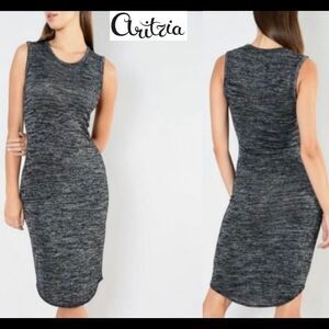 Aritzia Wilfred Bruni Dress Heather Black Sz S